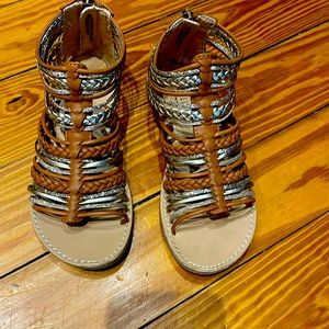 Girls sandals, super cute! Like new, purchased them at Christmas.